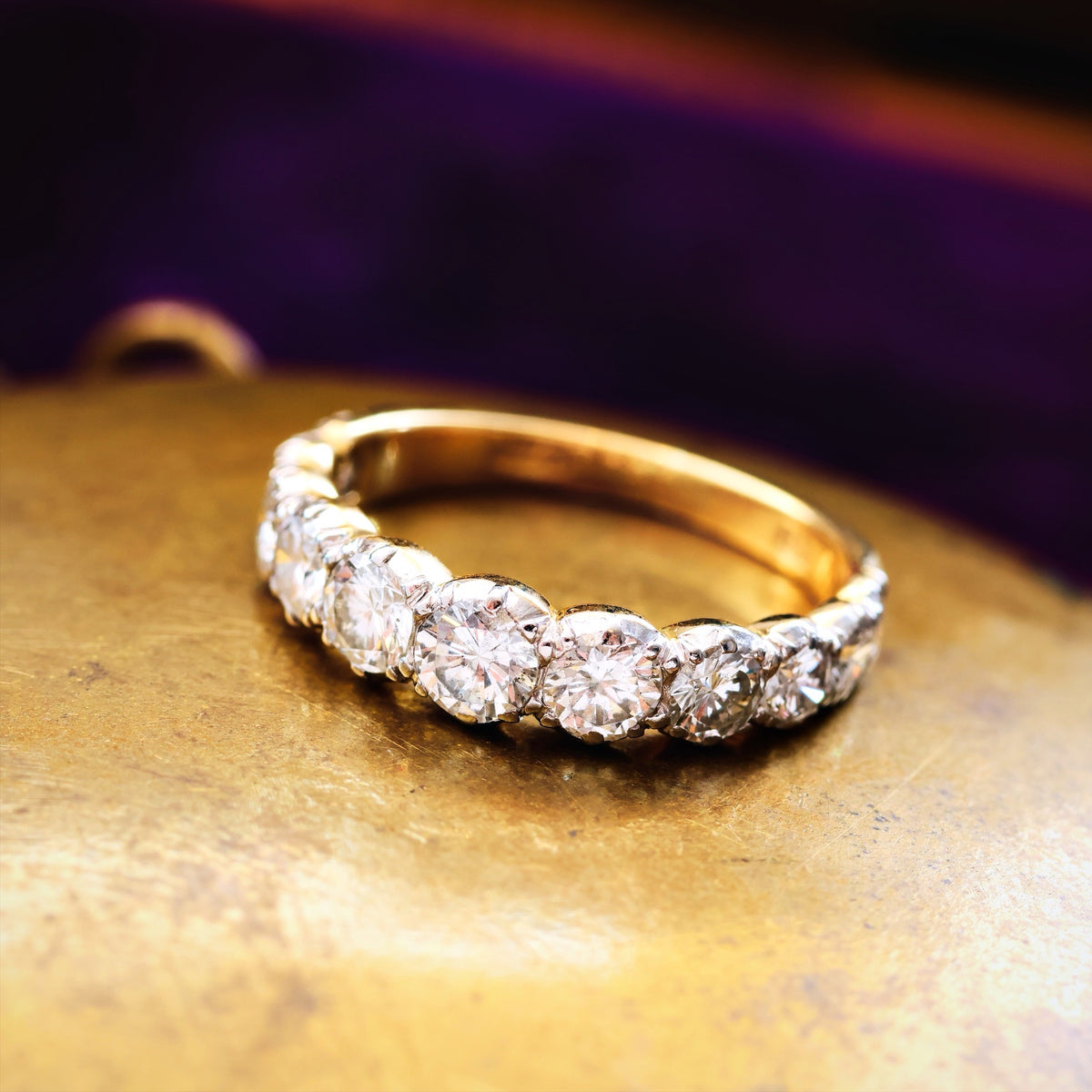 Incredible Georgian Style Diamond 3/4 Eternity Ring