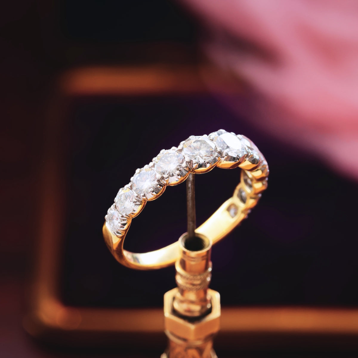 Incredible Georgian Style Diamond 3/4 Eternity Ring
