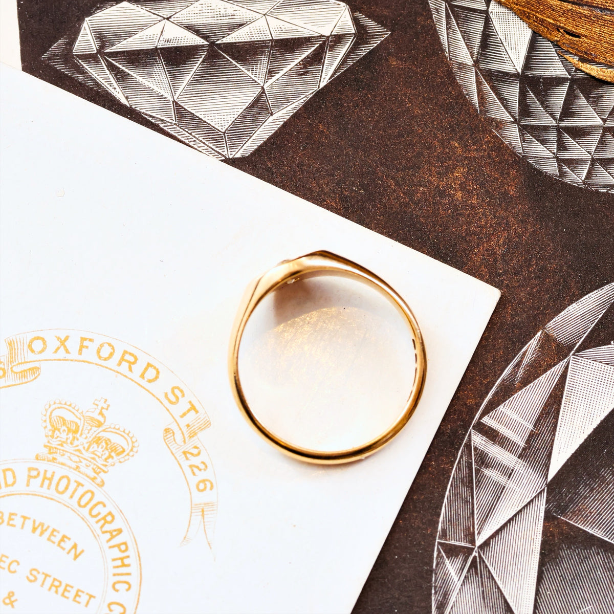 Vintage 'Guiding Star' Diamond Signet Ring