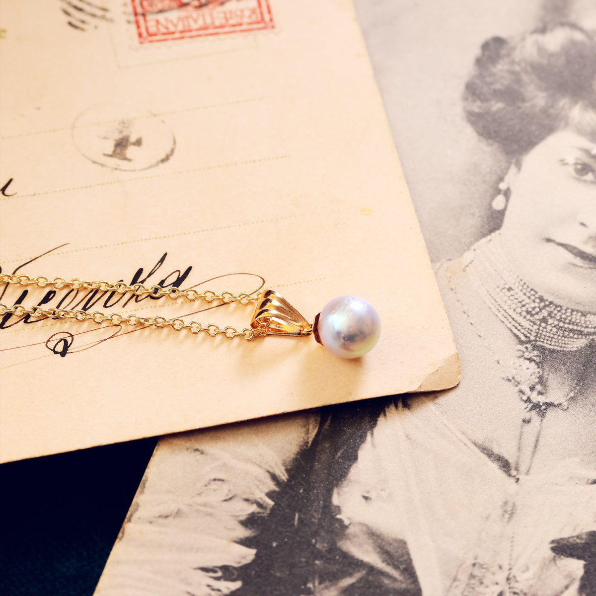 Vintage Moonglow Pearl Pendant
