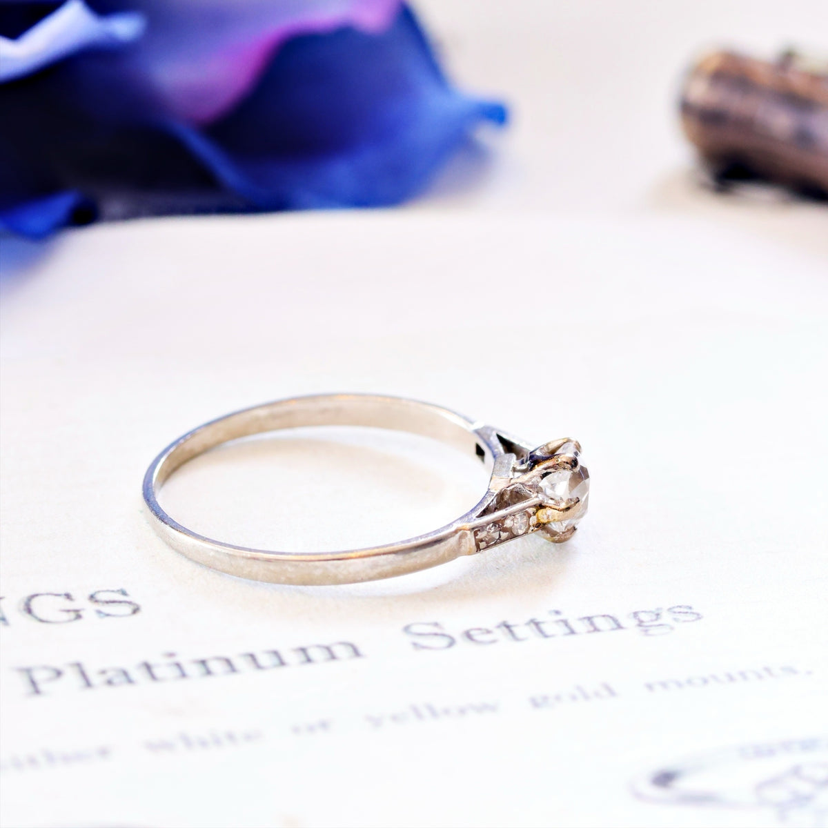 Vintage Old European Cut Diamond Engagement Ring