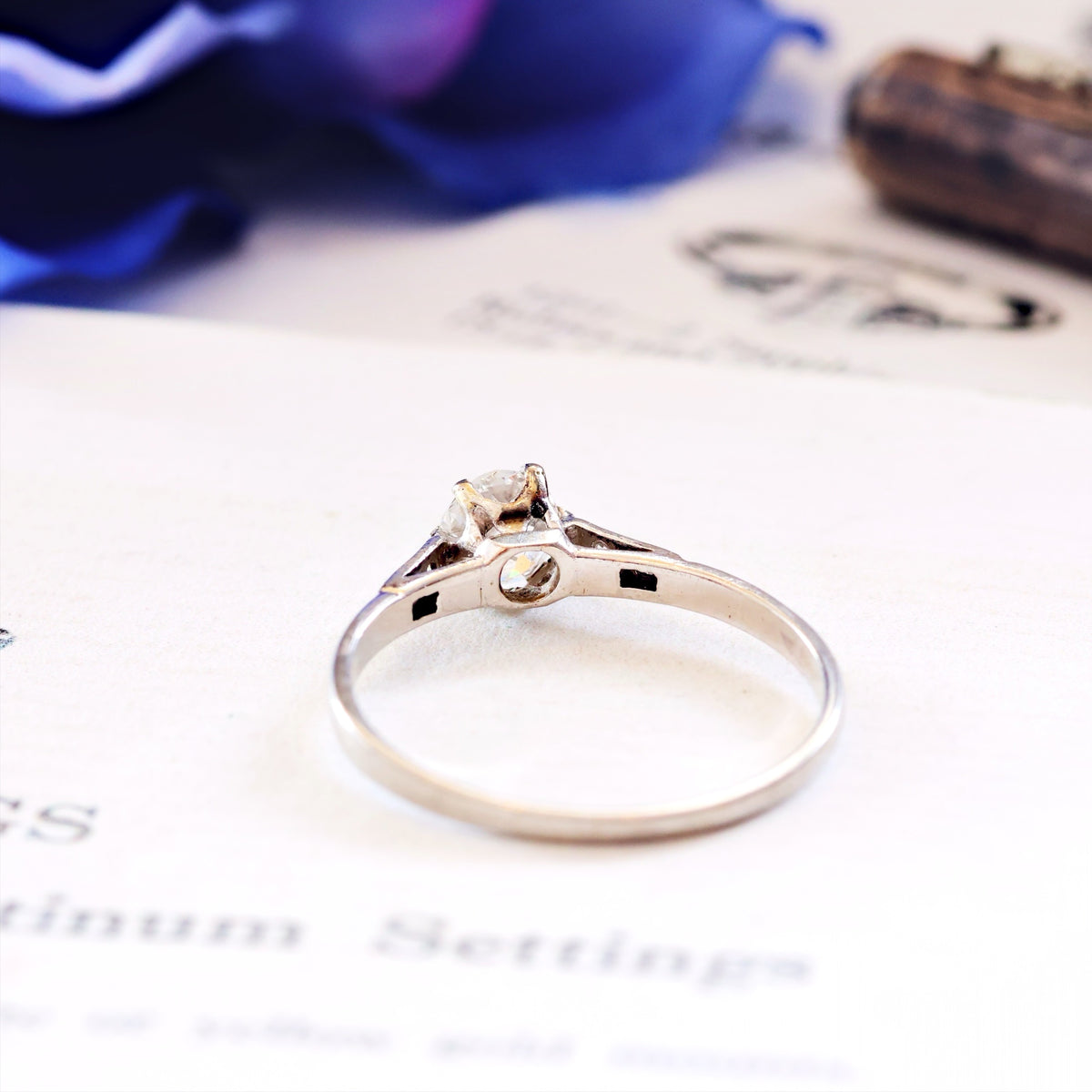 Vintage Old European Cut Diamond Engagement Ring
