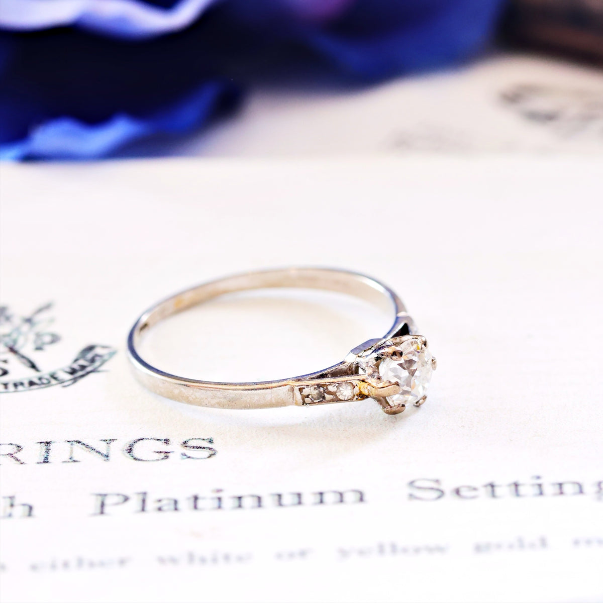 Vintage Old European Cut Diamond Engagement Ring