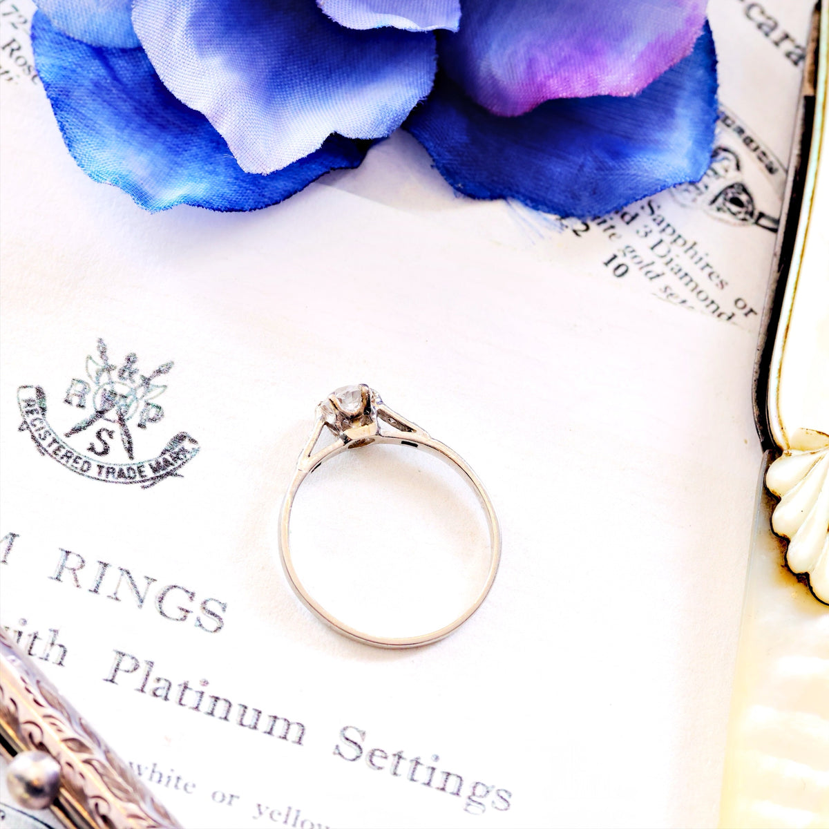 Vintage Old European Cut Diamond Engagement Ring