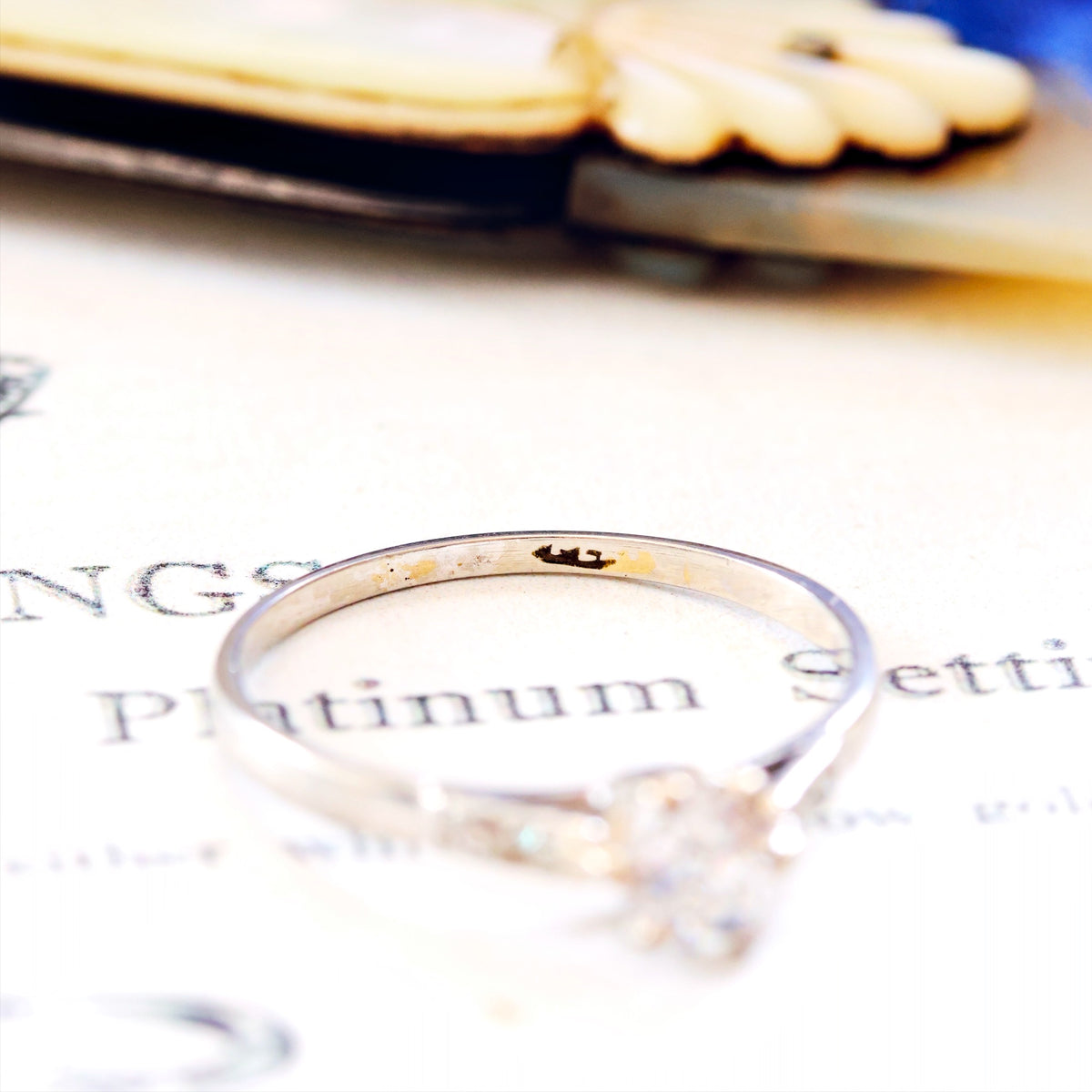 Vintage Old European Cut Diamond Engagement Ring