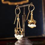 Vintage 1960's Pearl Chandelier Cocktail Earrings