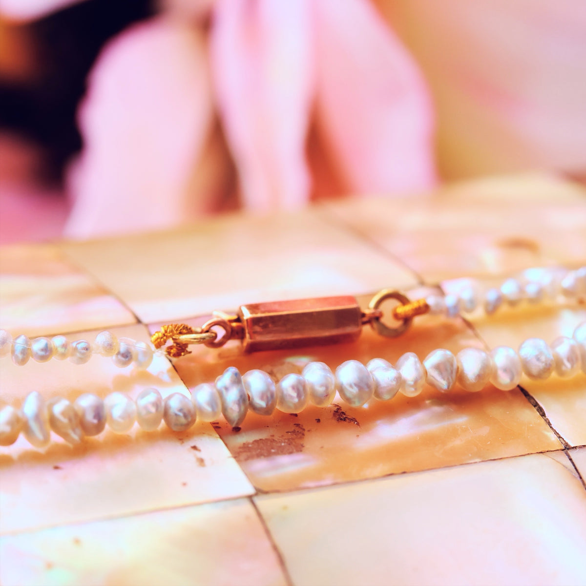 Rare Lilac Cultured Saltwater Pearls