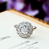 Vintage Romance! Rosette Diamond Cluster Ring