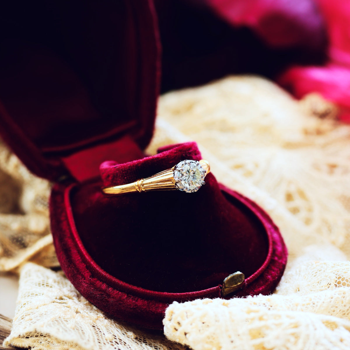 Vintage 'Tiffany' Style Diamond Engagement Ring