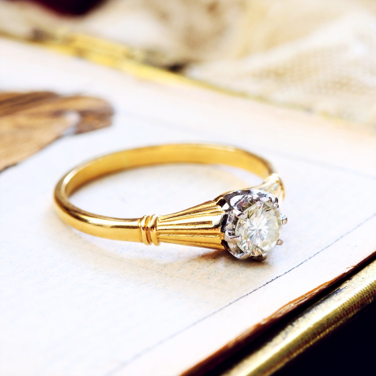 Vintage 'Tiffany' Style Diamond Engagement Ring