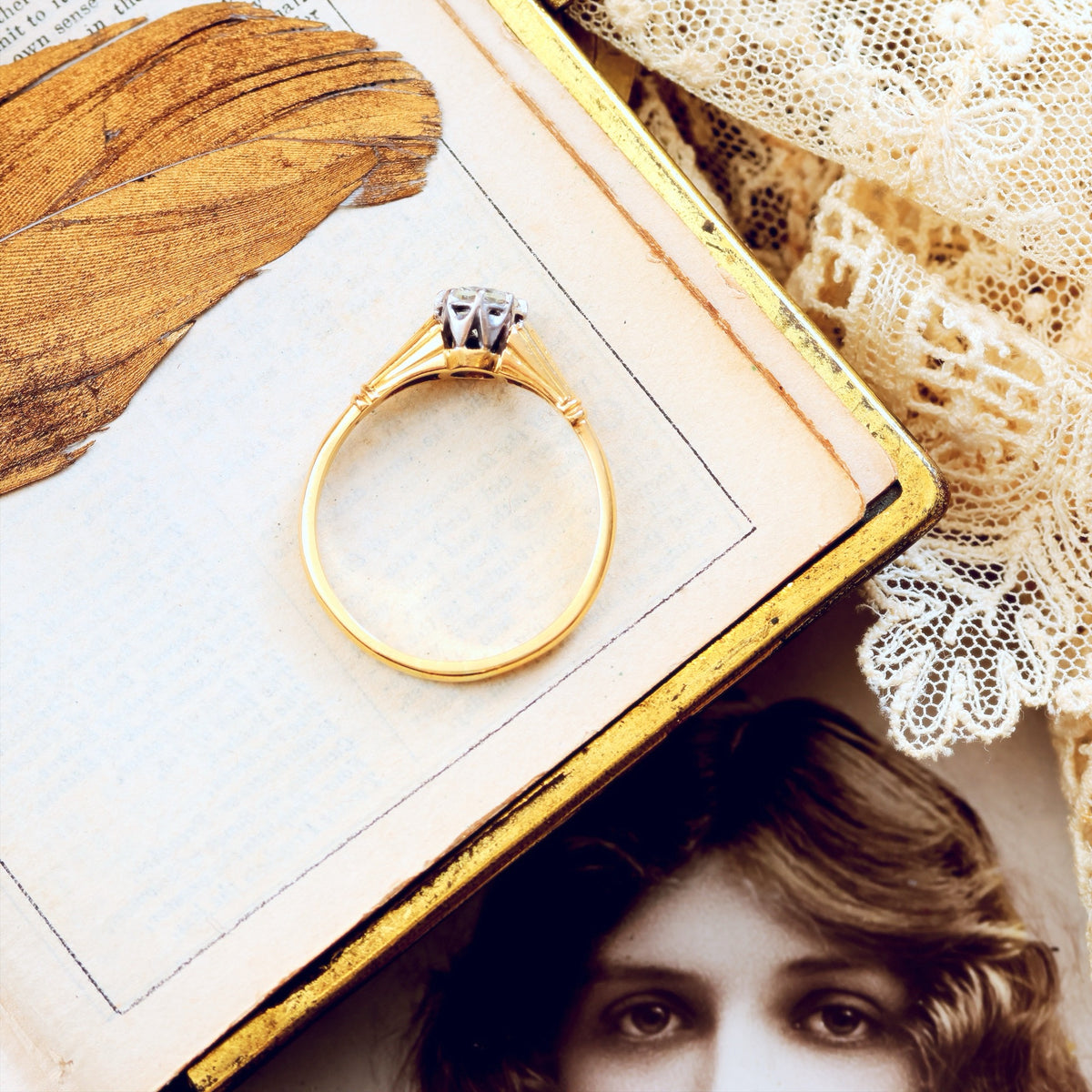 Vintage 'Tiffany' Style Diamond Engagement Ring
