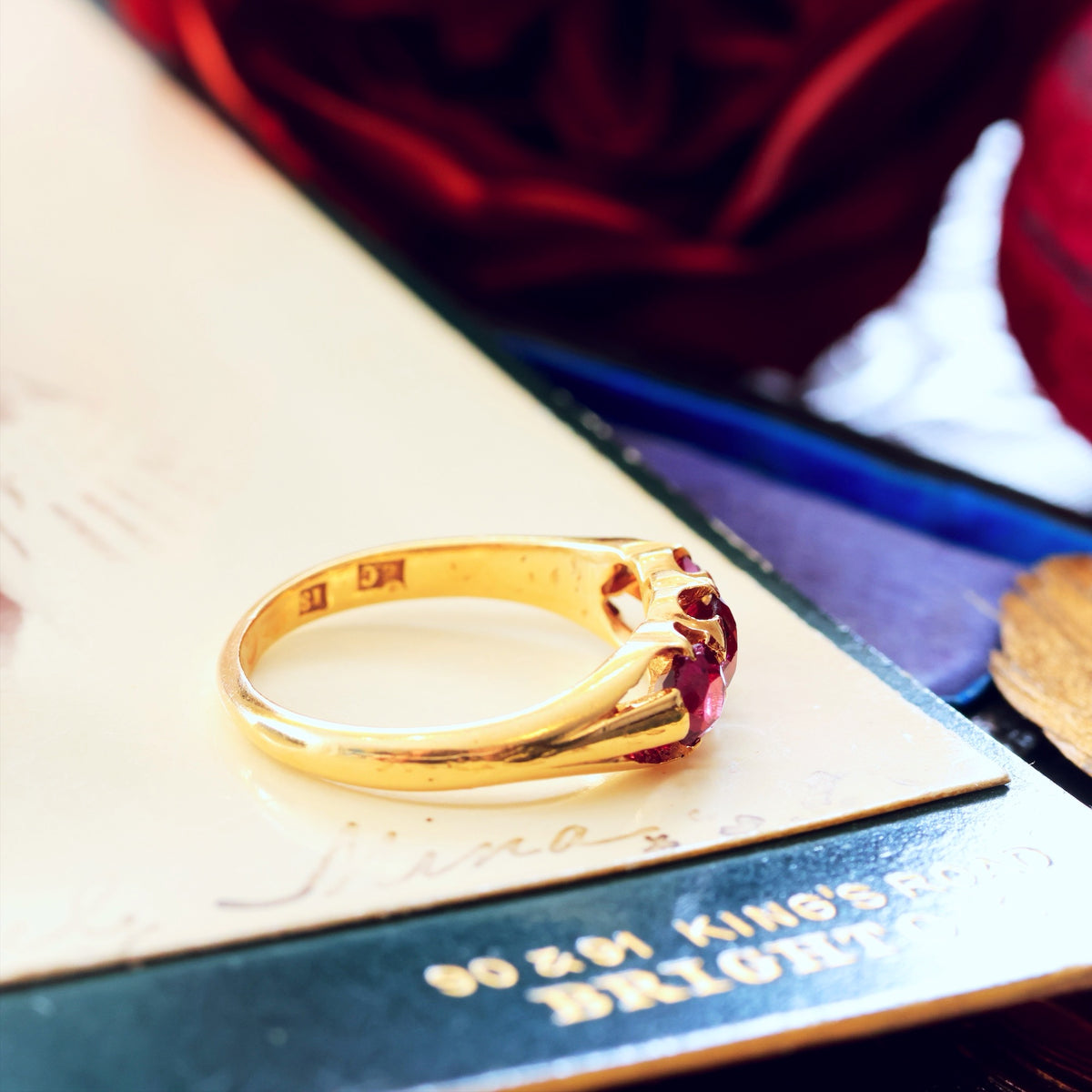 A Romantic Antique Pink Tourmaline Ring