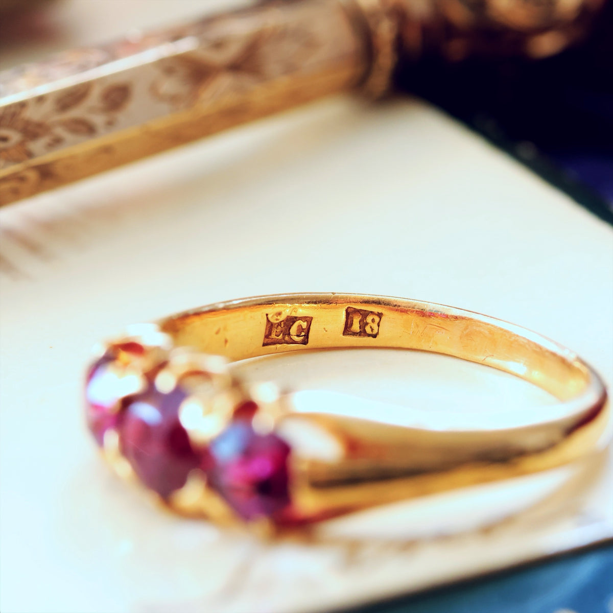 A Romantic Antique Pink Tourmaline Ring