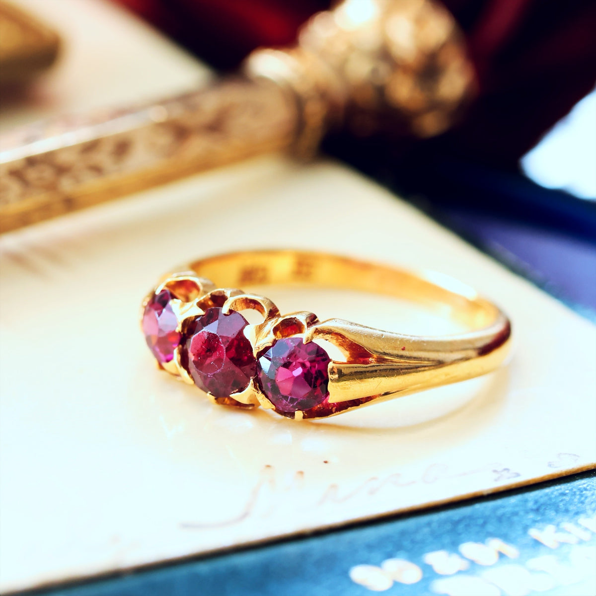 A Romantic Antique Pink Tourmaline Ring