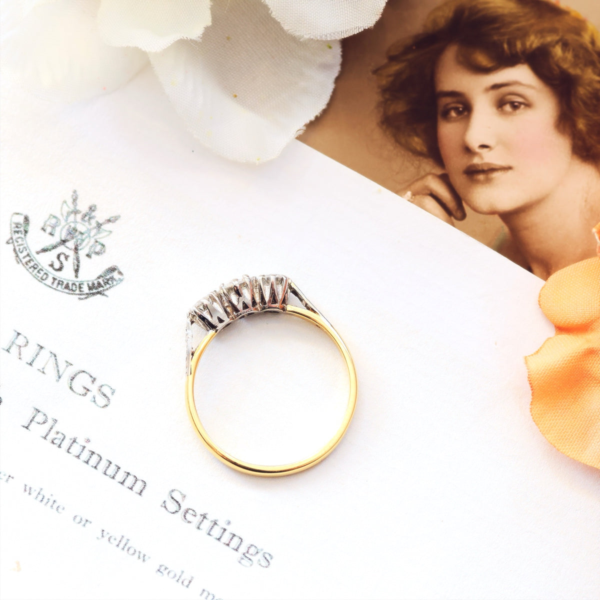 So Pretty! Vintage Trilogy Diamond Engagement Ring