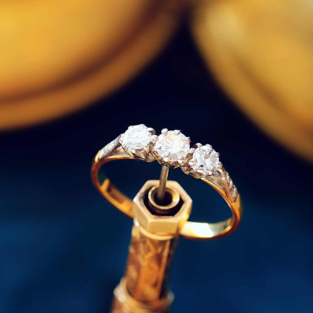 So Pretty! Vintage Trilogy Diamond Engagement Ring