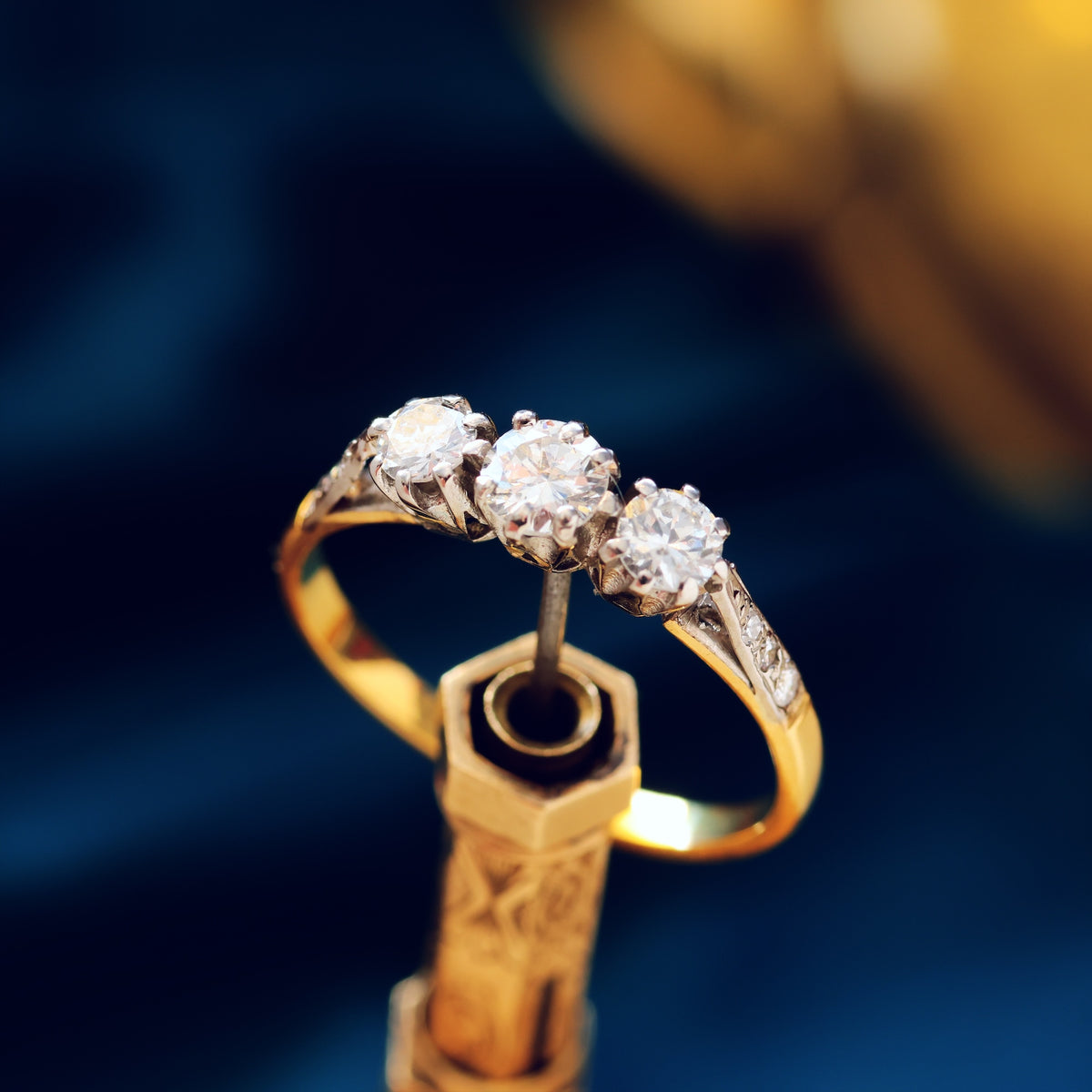 So Pretty! Vintage Trilogy Diamond Engagement Ring