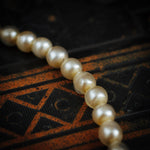 A Rare Antique Necklace of Fish Scale Glass Pearls
