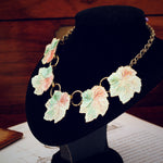 Vintage Enamelled Garland Necklace