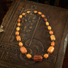 Vintage Antique Egg Yolk Baltic Amber Art Deco Necklace Beads
