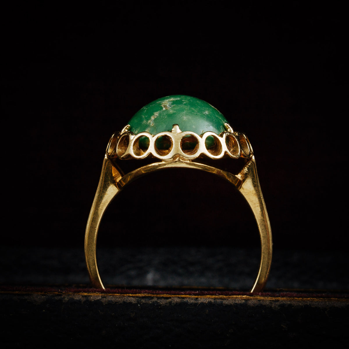 Vintage Modernist Italian Green Marble Dress Ring Fetheray Vintage Modernist Italian Green Marble Dress Ring Fetheray