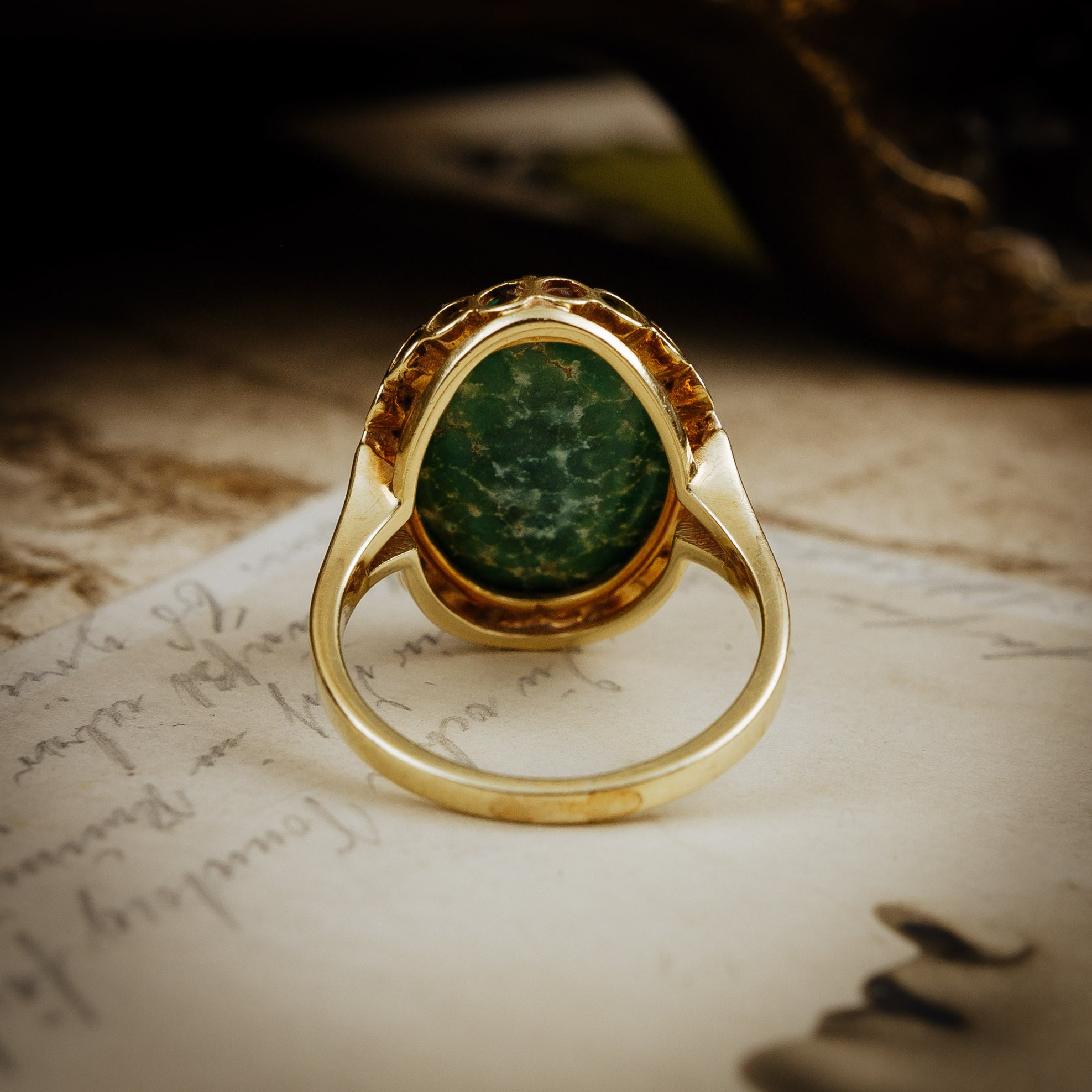 Sterling Silver Connemara Marble Celtic Knot Ring,… | My Irish Jeweler