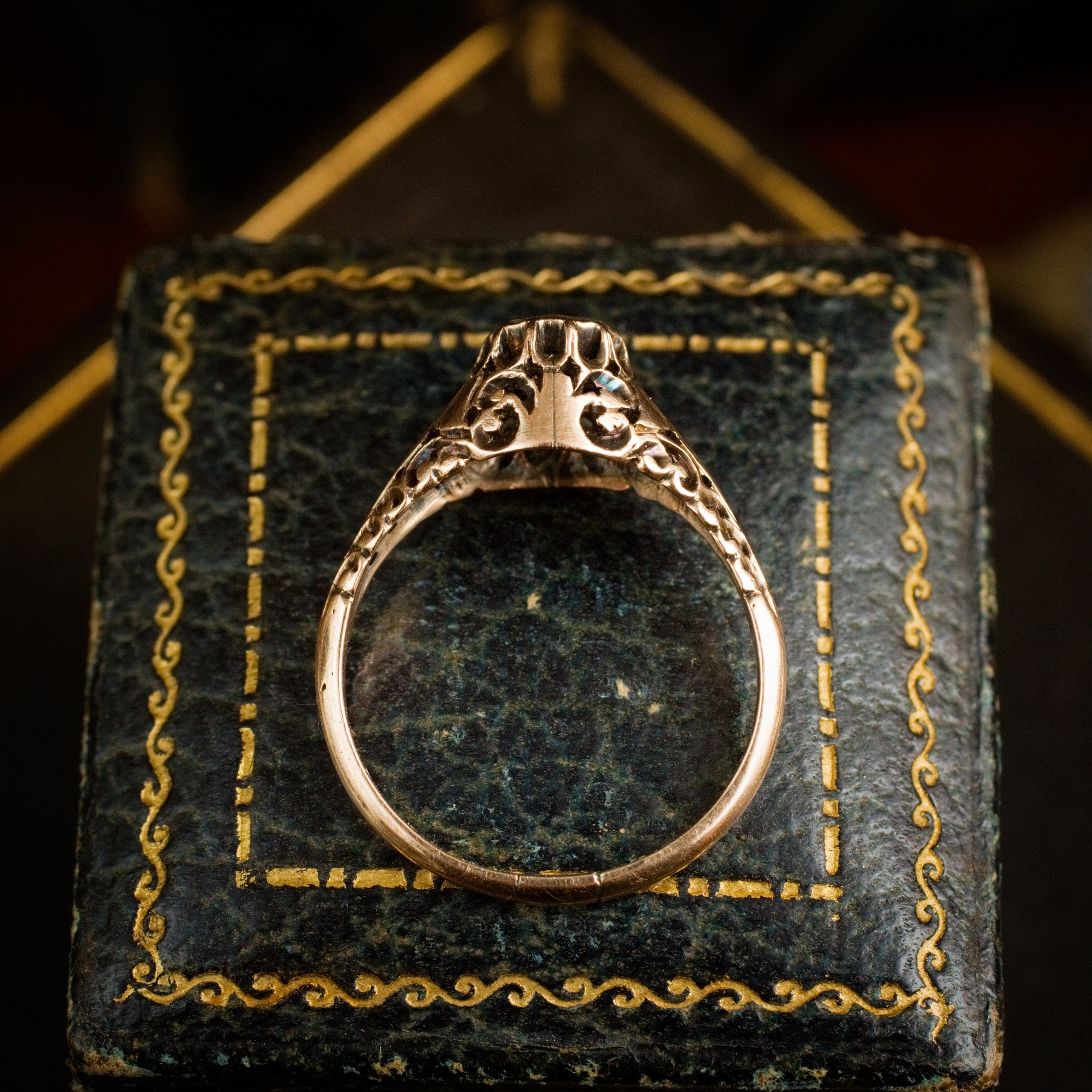 Rose Gold Petite Filigree Engagement Ring. Green Lake Jewelry | Filigree  engagement ring, Vintage engagement rings, Gorgeous wedding rings