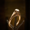 Phenomenally Pretty Edwardian Period Rose Gold Filigree Diamond Ring