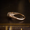 Phenomenally Pretty Edwardian Period Rose Gold Filigree Diamond Ring