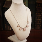Ethereal Arts and Crafts Rose Quartz Necklace