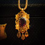 Vintage Russian Synthetic Alexandrite Pendant