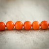 Antique Georgian Natural Deep Orange Coral Bead Necklace