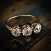 Antique Vintage Trilogy Diamond Engagement Ring