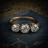 Antique Vintage Trilogy Diamond Engagement Ring