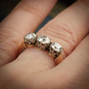 Antique Vintage Trilogy Diamond Engagement Ring