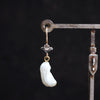 Natural Freshwater Wing Pearl and Diamond Earrings