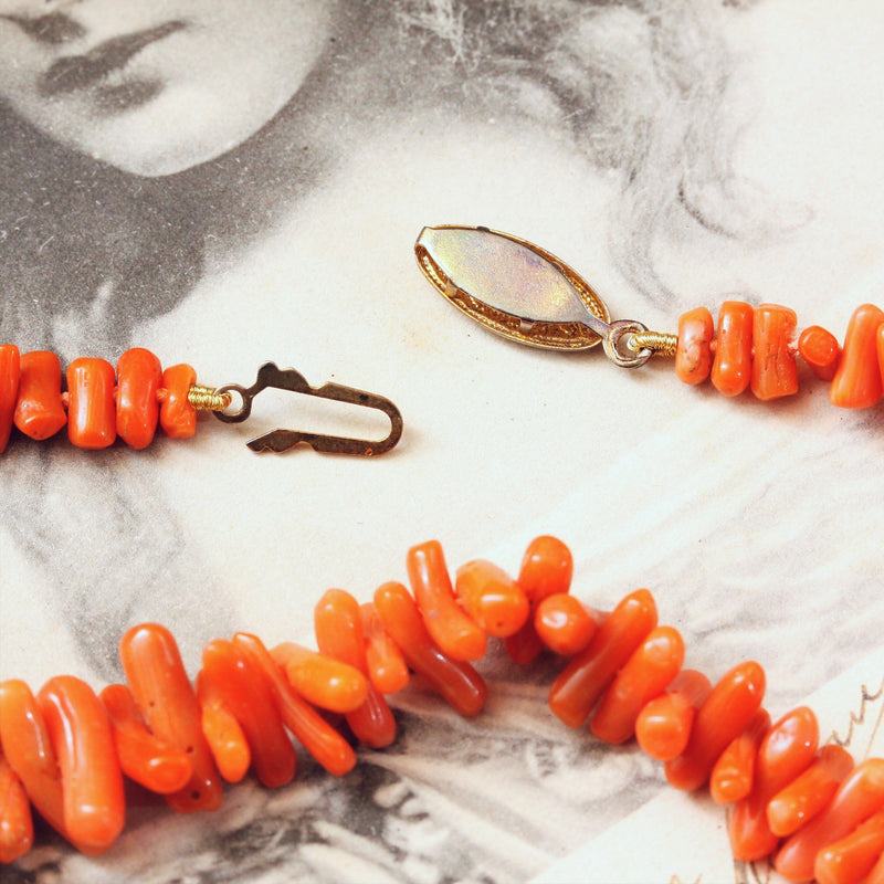 Vintage 1950's Branch Coral Necklace