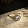 Vintage Antique Art Deco Diamond Engagement Ring