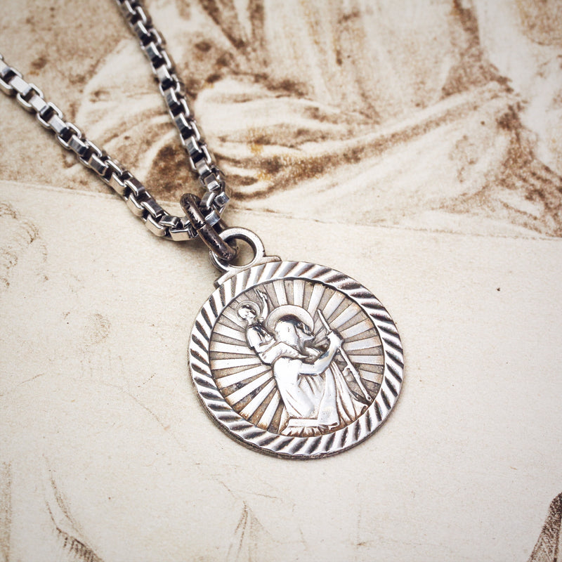 St Christopher Medal Chain Necklace| MedjugorjeGifts