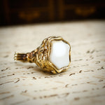 Heavily Decorative Antique Early Victorian Chalcedony Fob