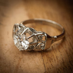 So Decadent!! Vintage Art Deco Diamond Engagement Ring