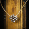 Precious Antique Georgian Floral Rose Cut Diamond Necklace