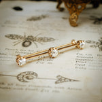 Antique Vintage Diamond Bar Brooch Pin