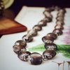 Chinese Export Silver Filigree Shell Necklace