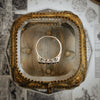 Antique Victorian Five Stone Diamond Half Hoop Ring