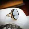 Classical Antique Roman Style Hardstone Cameo Ring