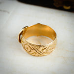 Date 1914 18ct Gold Buckle Wedding Ring