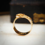 Date 1914 18ct Gold Buckle Wedding Ring