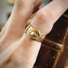 Date 1914 18ct Gold Buckle Wedding Ring