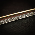 Diamond Bar Brooch